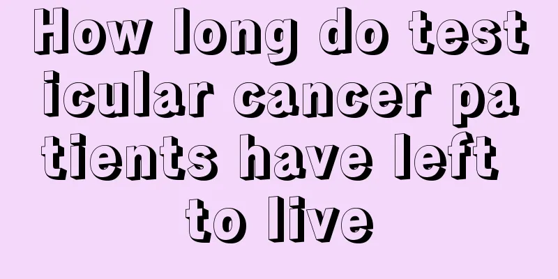 How long do testicular cancer patients have left to live