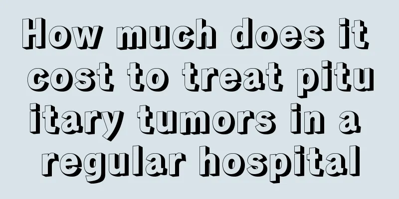 How much does it cost to treat pituitary tumors in a regular hospital