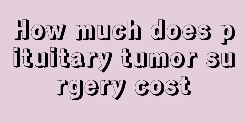 How much does pituitary tumor surgery cost