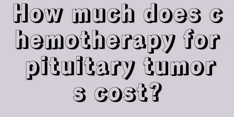 How much does chemotherapy for pituitary tumors cost?