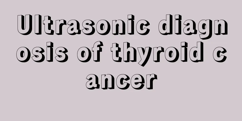 Ultrasonic diagnosis of thyroid cancer
