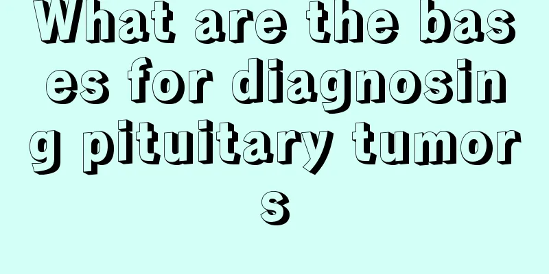 What are the bases for diagnosing pituitary tumors