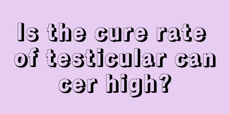 Is the cure rate of testicular cancer high?