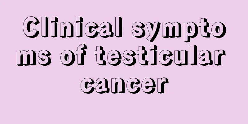 Clinical symptoms of testicular cancer