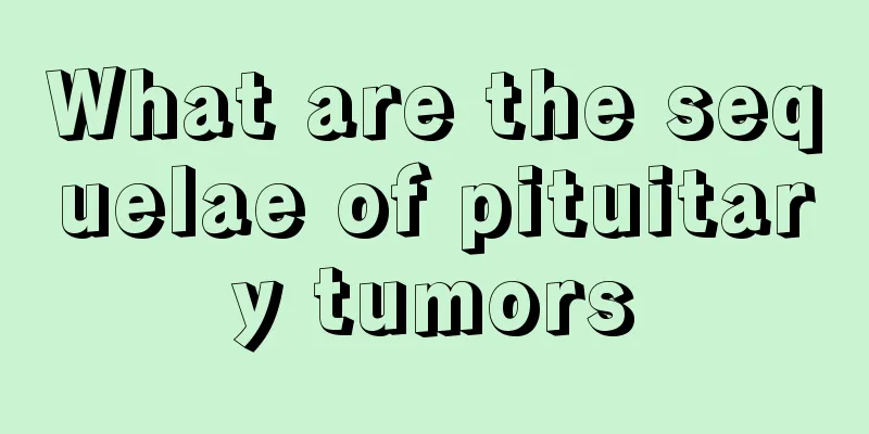 What are the sequelae of pituitary tumors