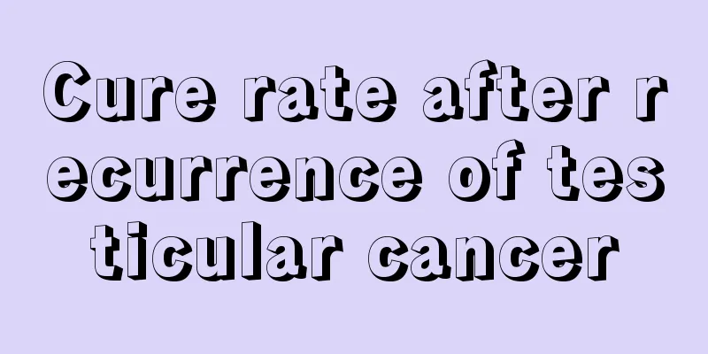 Cure rate after recurrence of testicular cancer