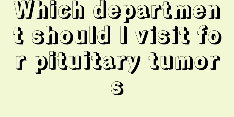 Which department should I visit for pituitary tumors