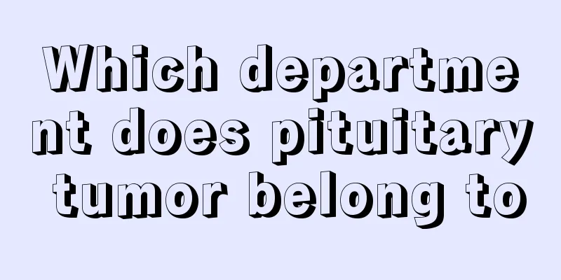 Which department does pituitary tumor belong to