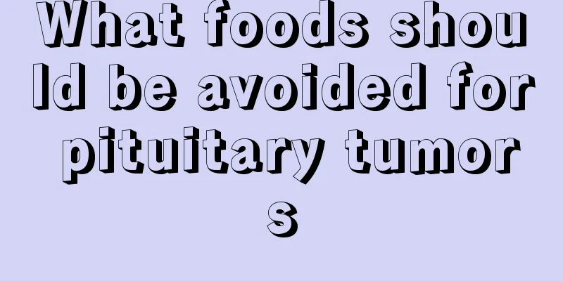 What foods should be avoided for pituitary tumors