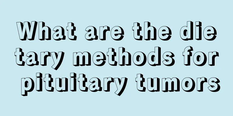 What are the dietary methods for pituitary tumors