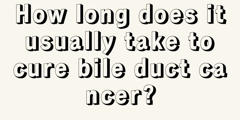 How long does it usually take to cure bile duct cancer?