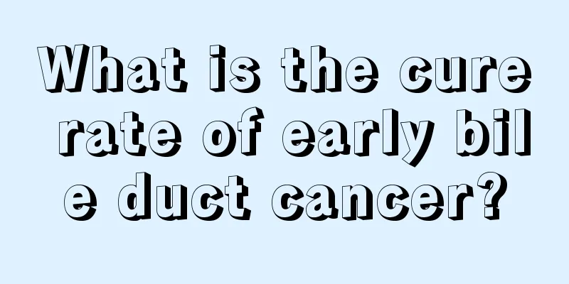 What is the cure rate of early bile duct cancer?