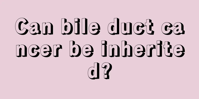 Can bile duct cancer be inherited?