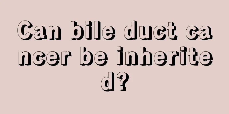 Can bile duct cancer be inherited?