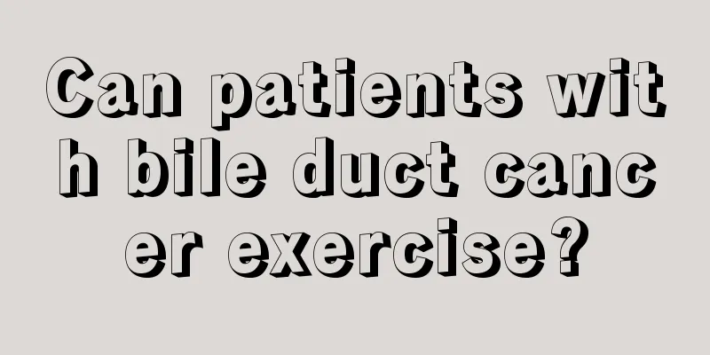 Can patients with bile duct cancer exercise?
