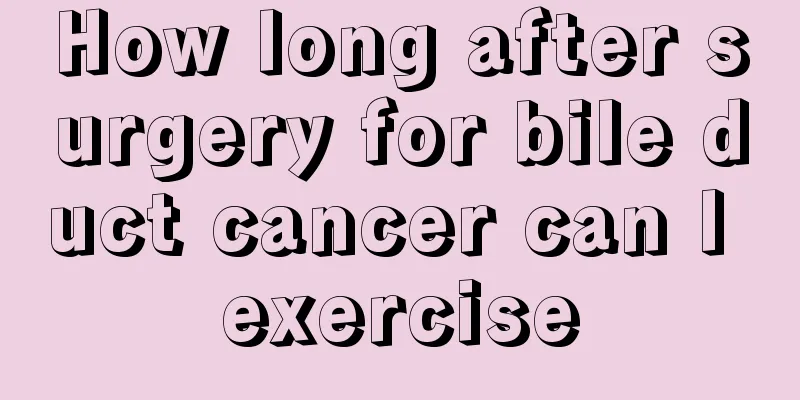 How long after surgery for bile duct cancer can I exercise