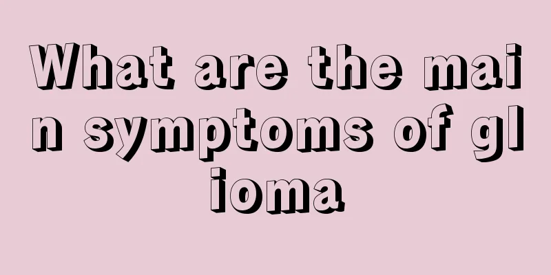 What are the main symptoms of glioma