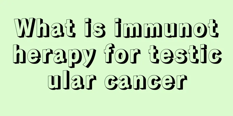 What is immunotherapy for testicular cancer