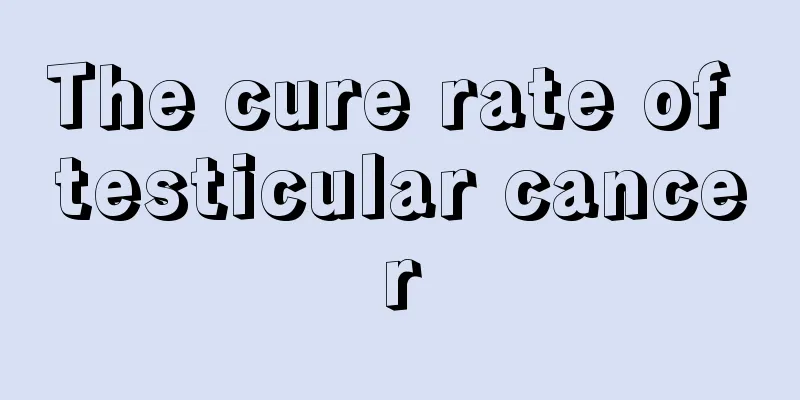 The cure rate of testicular cancer