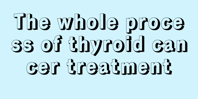 The whole process of thyroid cancer treatment