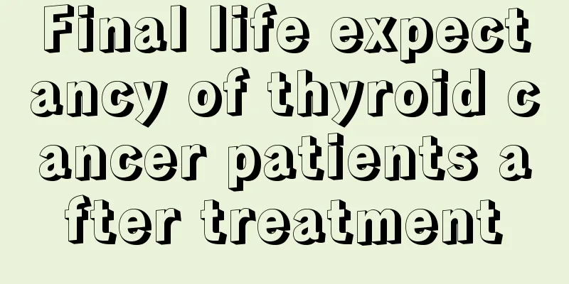 Final life expectancy of thyroid cancer patients after treatment