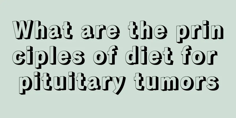 What are the principles of diet for pituitary tumors