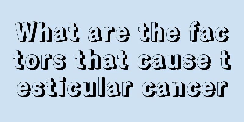 What are the factors that cause testicular cancer