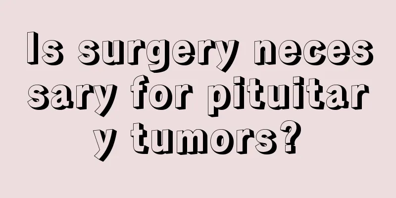 Is surgery necessary for pituitary tumors?