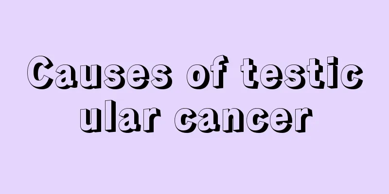 Causes of testicular cancer