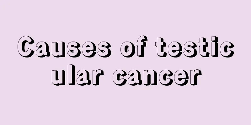 Causes of testicular cancer