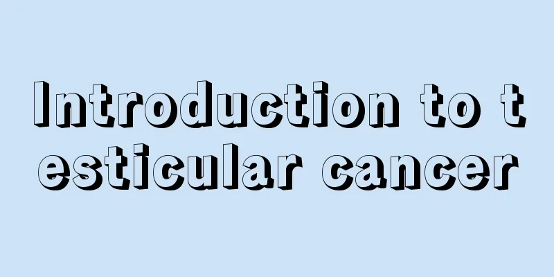 Introduction to testicular cancer