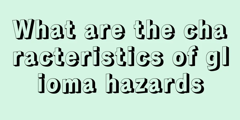 What are the characteristics of glioma hazards