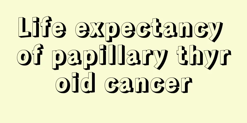 Life expectancy of papillary thyroid cancer