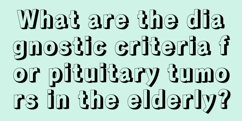 What are the diagnostic criteria for pituitary tumors in the elderly?