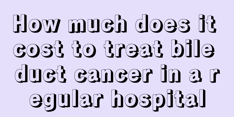 How much does it cost to treat bile duct cancer in a regular hospital