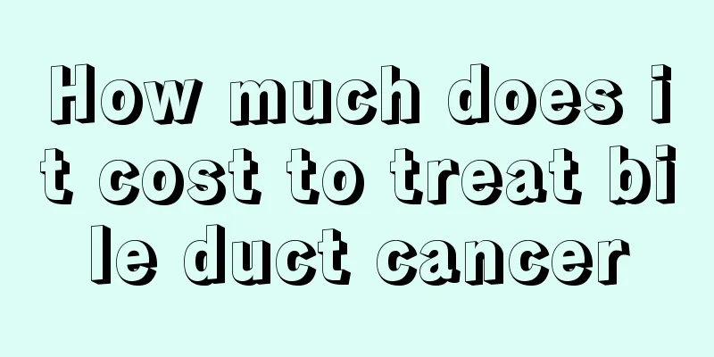 How much does it cost to treat bile duct cancer