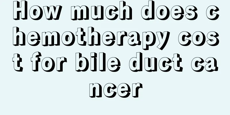 How much does chemotherapy cost for bile duct cancer