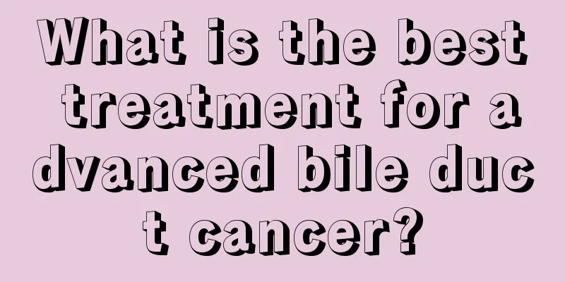 What is the best treatment for advanced bile duct cancer?