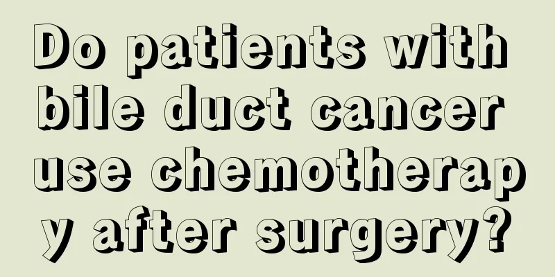 Do patients with bile duct cancer use chemotherapy after surgery?