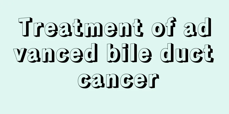 Treatment of advanced bile duct cancer