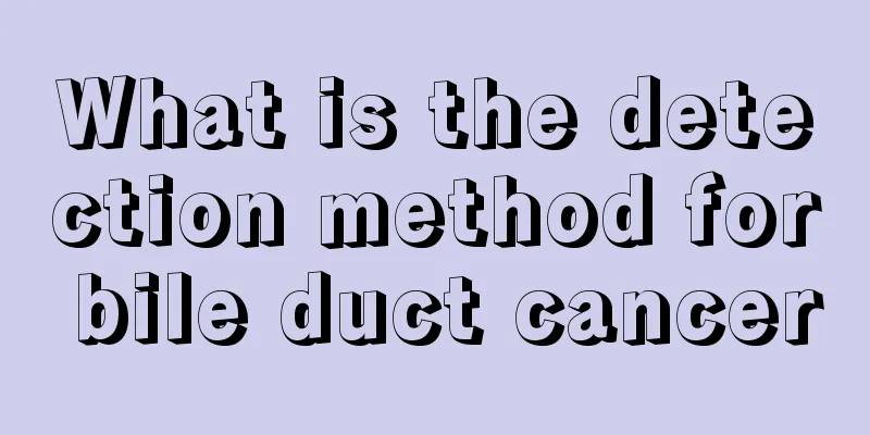 What is the detection method for bile duct cancer