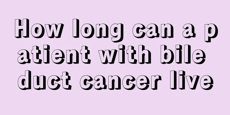 How long can a patient with bile duct cancer live