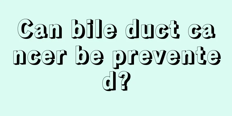 Can bile duct cancer be prevented?