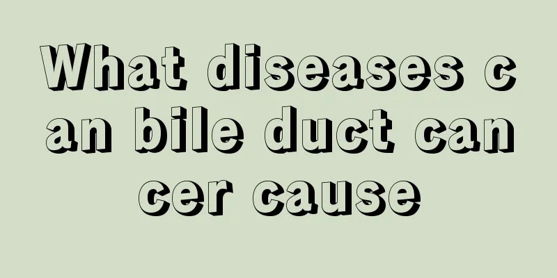 What diseases can bile duct cancer cause