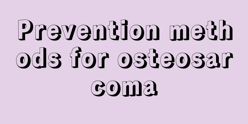 Prevention methods for osteosarcoma
