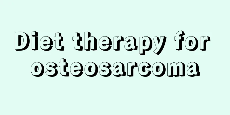 Diet therapy for osteosarcoma