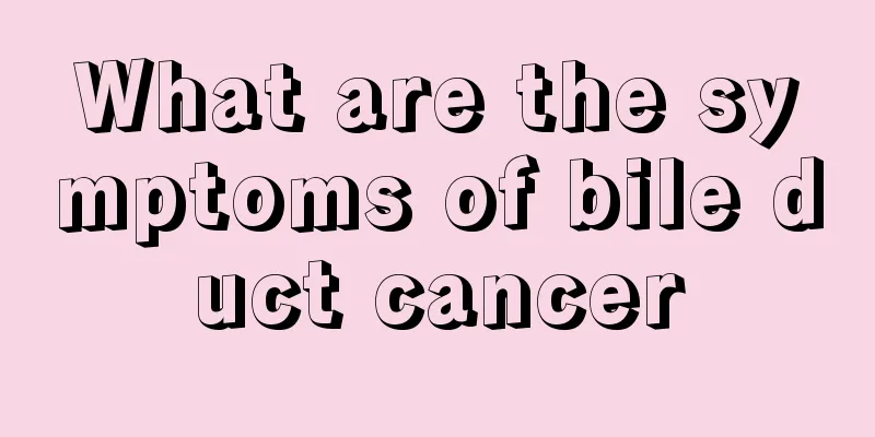 What are the symptoms of bile duct cancer