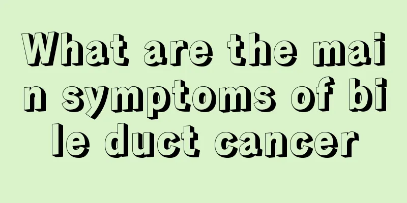 What are the main symptoms of bile duct cancer
