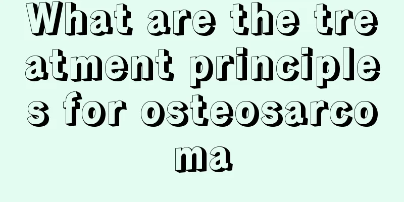 What are the treatment principles for osteosarcoma