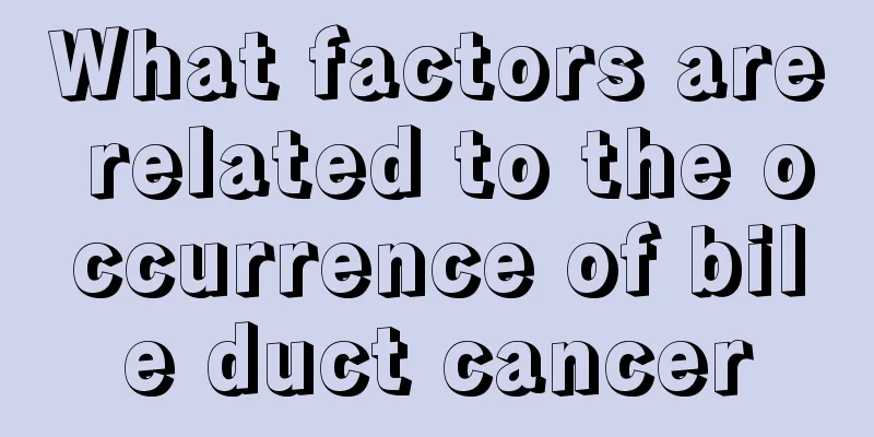 What factors are related to the occurrence of bile duct cancer